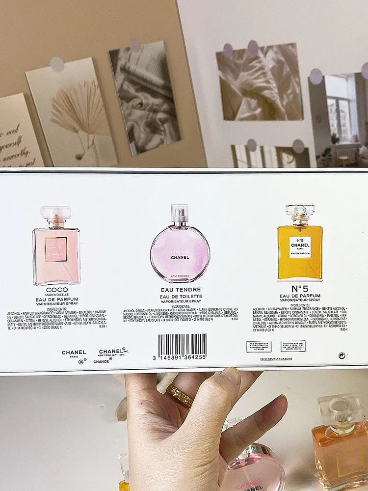 CHANEL Women's Perfume Suit Gift Box 3 PCs