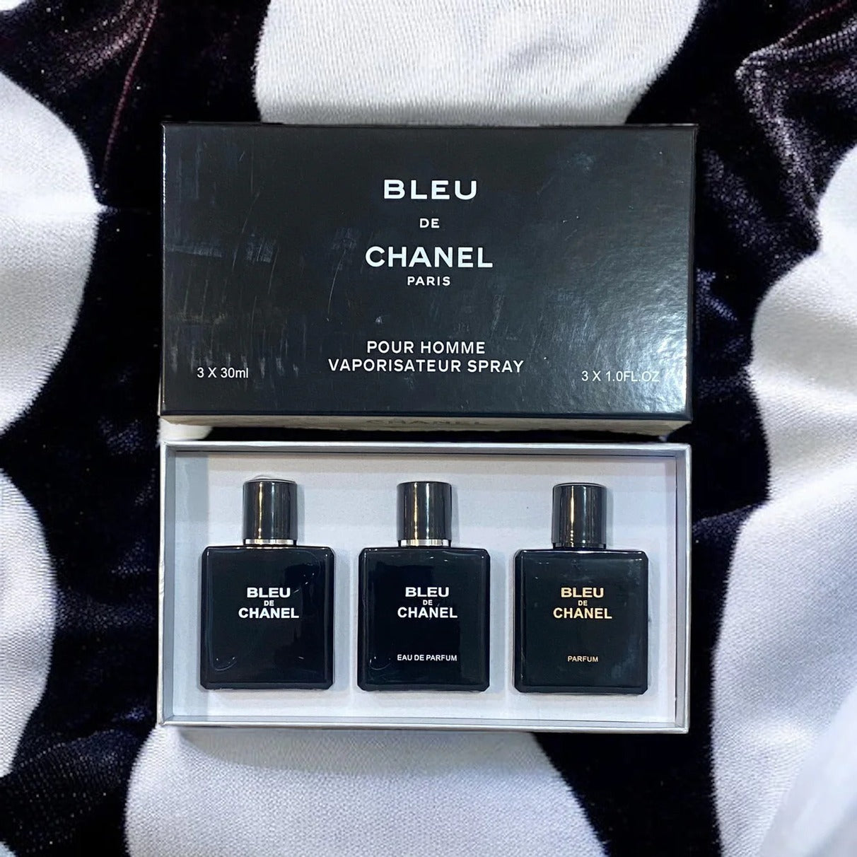 BLEU DE CHANEL Paris Perfume Set – 3 Pcs