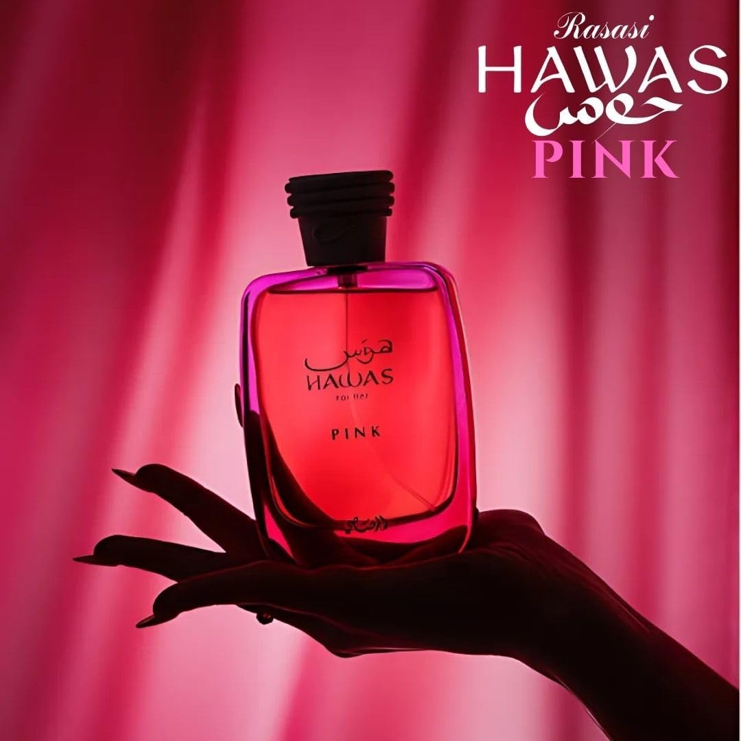 Rasasi Hawas Pink Eau de Parfum for women (100ml)