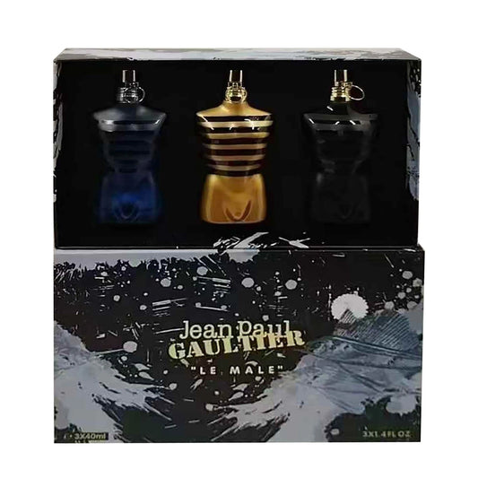 Jean Paul Gaultier 3 Piece Set Each Tropical Fragrance In Male Bottles (40ml)