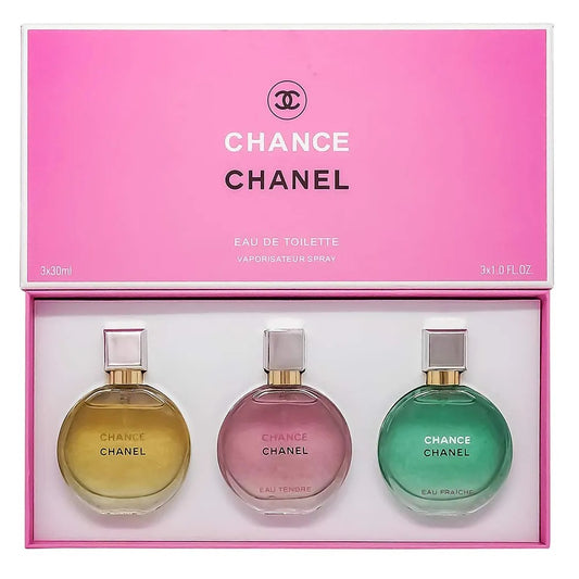 Chanel Chance Eau de Toilette Twist and Spray travel set (3x20ml)